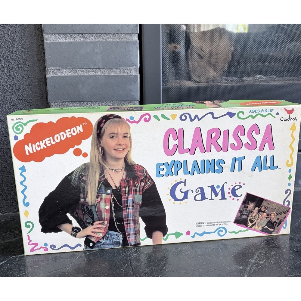 Vintage 1994 Clarissa Explains It All Board Game Nickelodeon 100% Complete 90s